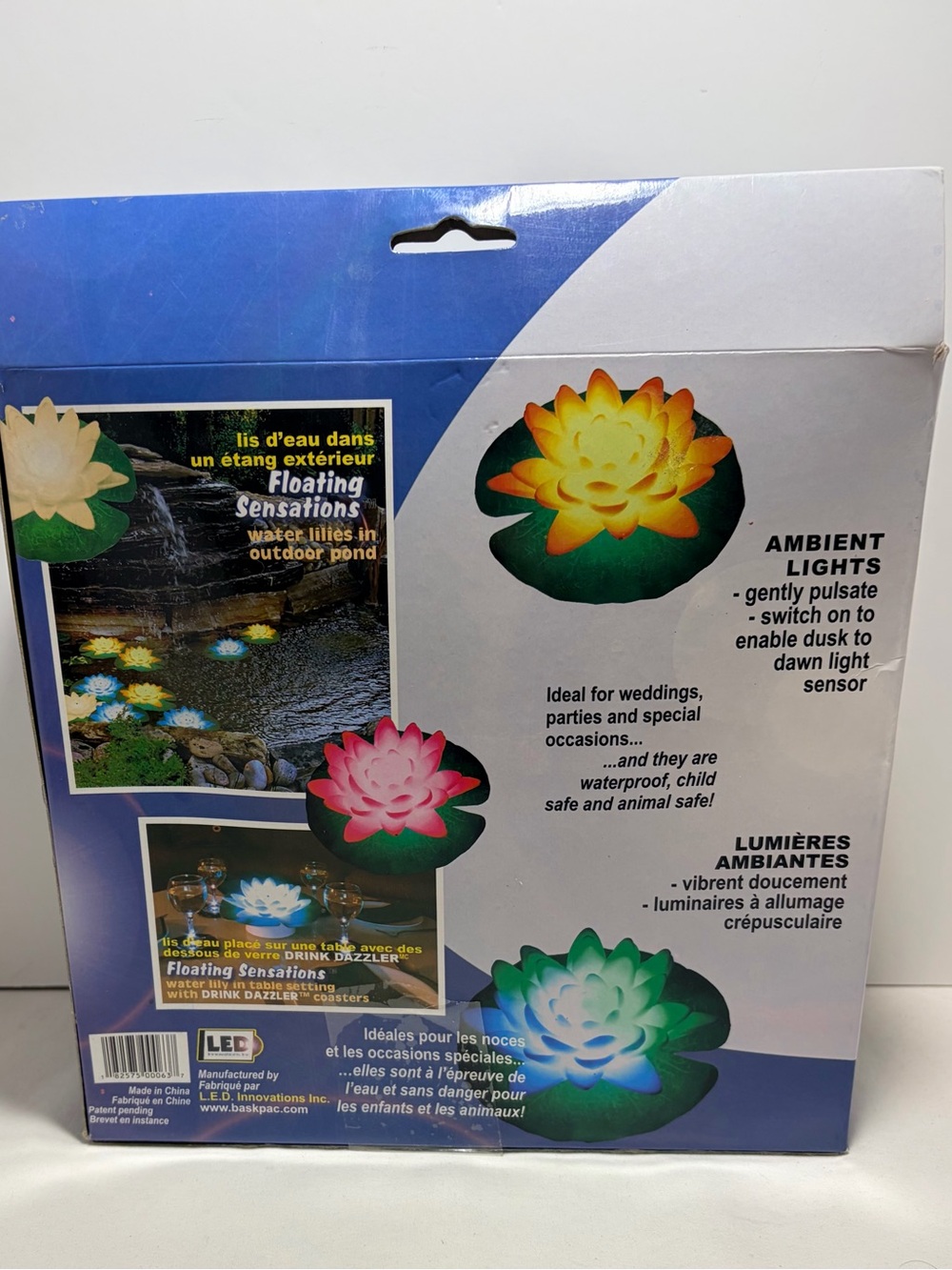 Light-Sensitive Floating Water Lily LED - Picture 2 of 4